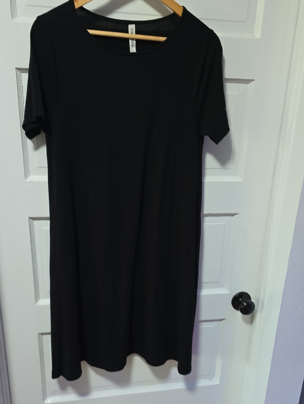 Zenana Outfitters Black Midi T-Shirt Dress